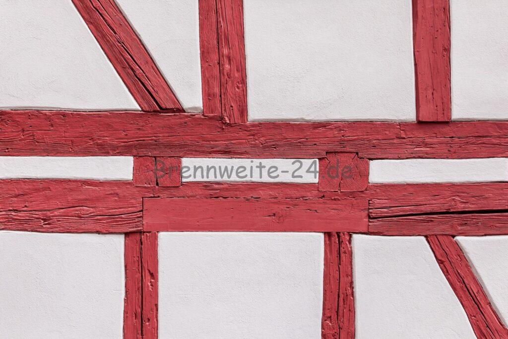 Fachwerk in rot